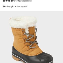 Cat & Jack Waterproof Snow Boots  Size 2