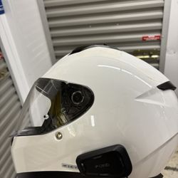 HJC i1O Helmet and Cardo Bluetooth 
