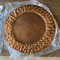 Jan Barboglio Vintage Hammered Copper Chargers - set of 8