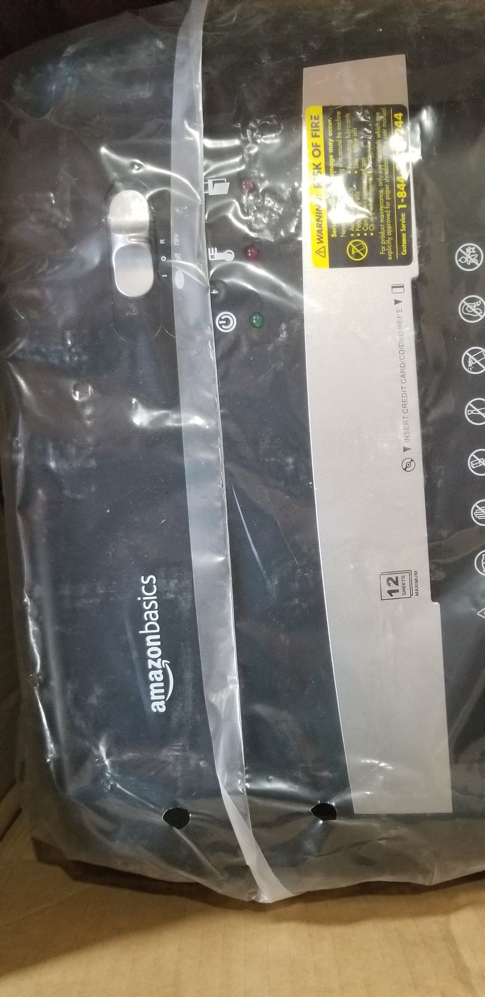 Amazon basics shredder