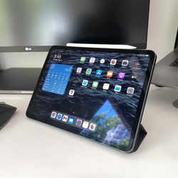 iPad Pro 11” with Smart Folio and Apple Pencil