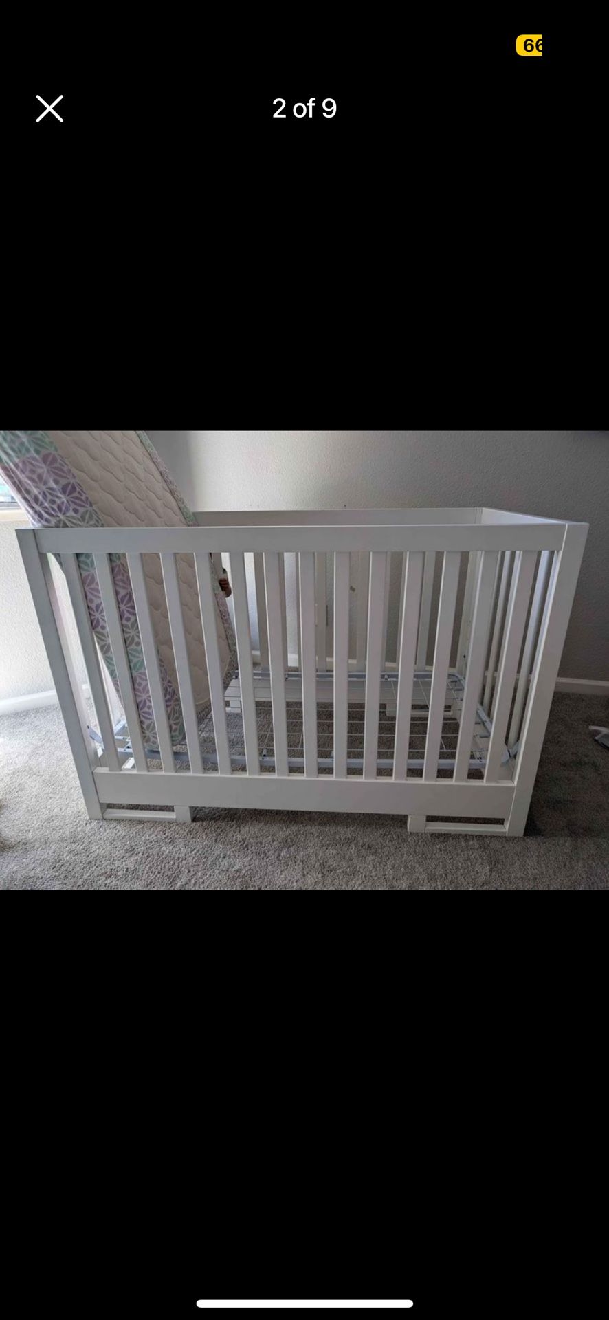 Convertible Crib Karla Dubois & Crib Bar Liners 