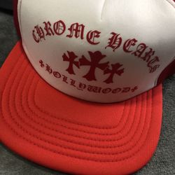 Red And White Chrome Hearts 