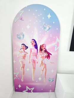 Kpop Hunters Party Backdrop