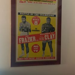 Muhamed Ali Joe Fraser poster