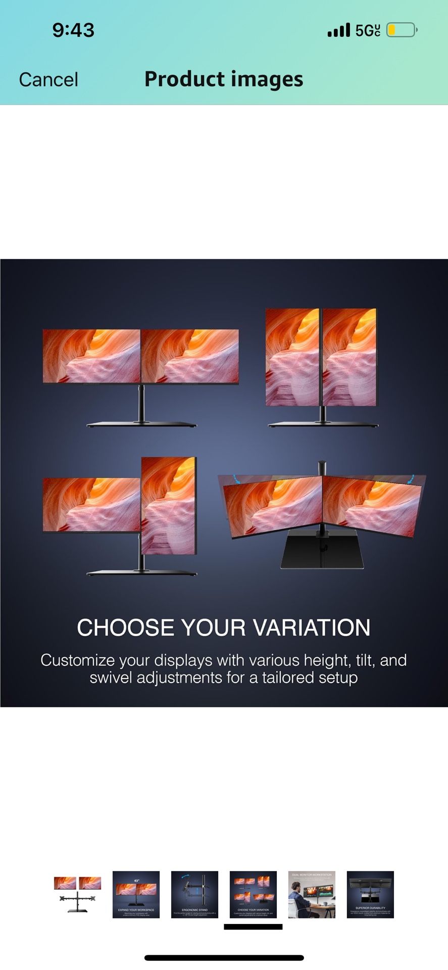 Dual Monitor Workstation – Two 21.5" Full HD Screens, VESA Mount, 1920x1080, 75Hz, Tilt Adjustable, HDMI/VGA, Slim Bezel – Ideal for Home, Office, Pro
