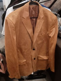 Tan Suede Blazer Sport Coat