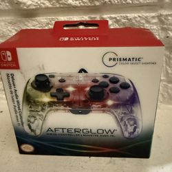 PDP Afterglow Prismatic LED Deluxe + Audio Wired Controller: Multicolor - Nintendo Switch