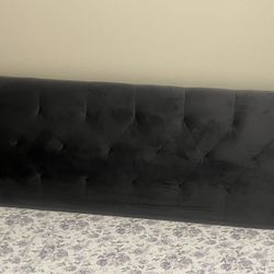 Velvet Headboard. Dark Grey 