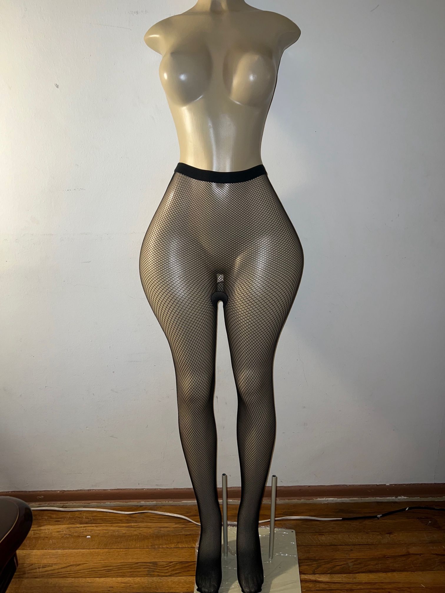 Black Fishnet Pantyhose 