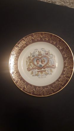 Charles and Lady Diana Wedding plate