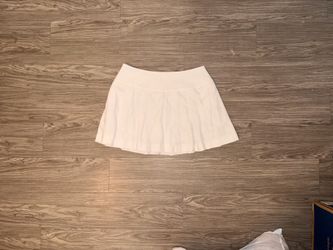 Young LA Pleated Active Skirt White Women’s Sz Medium Gym Activewear Stretch
