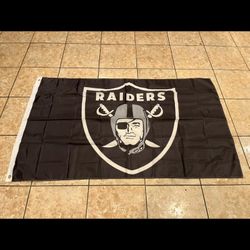 Raiders 5 By 3ft Flag
