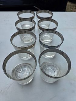 Set of 8 Vintage Dorothy Thorpe Glass Tumblers