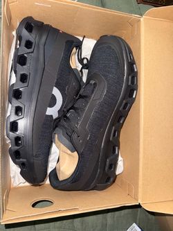On cloudmonster 2 black on black size 11