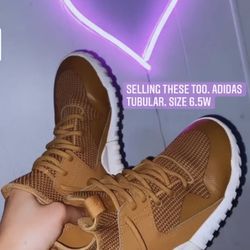 Wheat Adidas Tubular X. Size 5Y / 6.5W. 