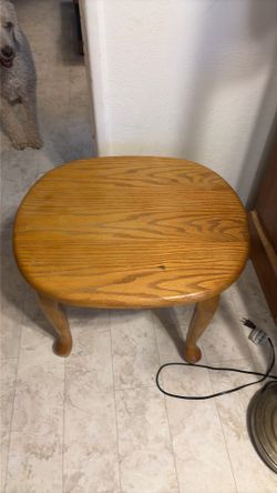 Oak end table
