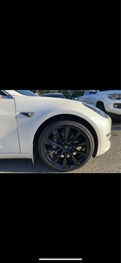 Tesla model 3 s c y 20” new blk turbine Style new rims new tires set