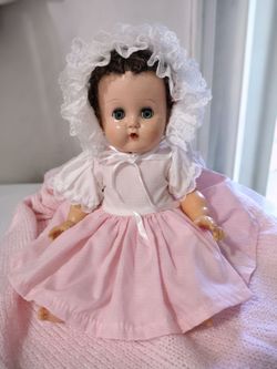 Vintage 1950s American Character Tiny Tears 13” Doll with Rock A Bye Eyes