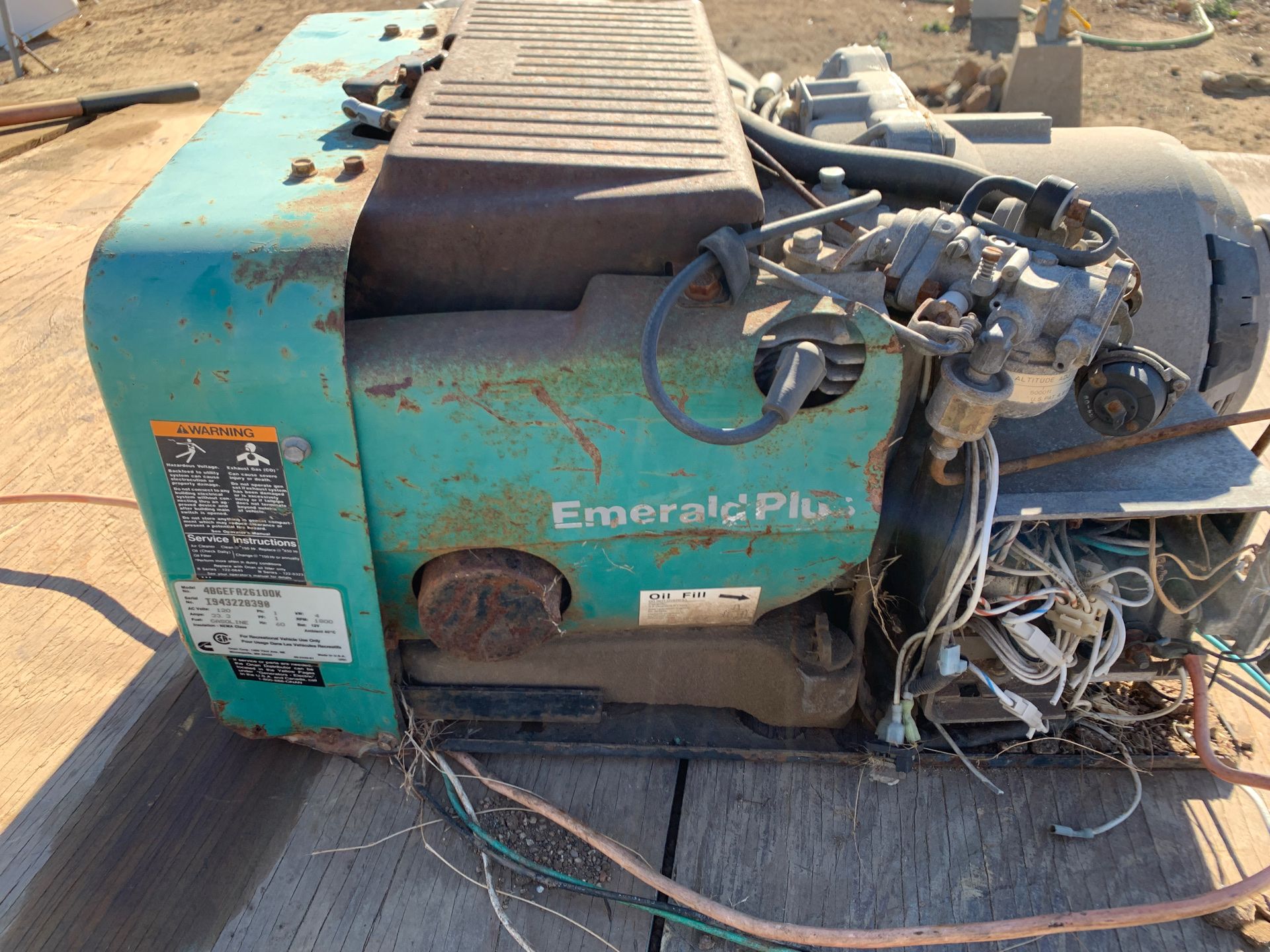 onan mdl 4bgefa26100k emerald plus generator for Sale in Potrero, CA