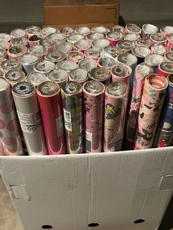 Hallmark $1 each Bulk Lot of Gift Wrapping Paper Rolls and gift bags