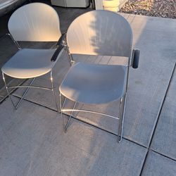 2 Agenda Plus Performance Furnishings Stackable Chairs