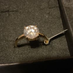 18KGP Cubic Zirconia Ring,Size 9