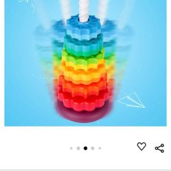 Like New Montessori Ring Stacker Spinning Learning 