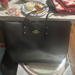 Black Coach Tote 