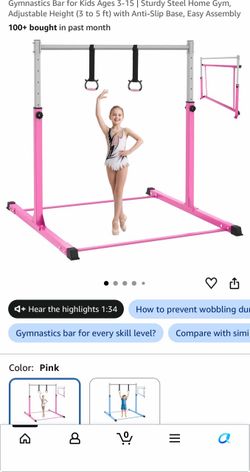 Kids gymnastics bar
