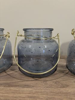 Blue Accent Jars 