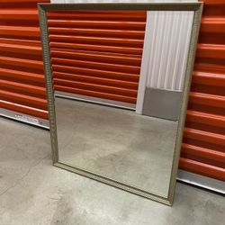Rectangular Mirror With Metal Frame