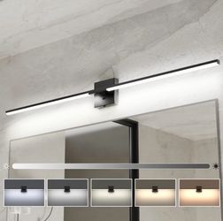 Ensenior 48" Black Bathroom Vanity Light