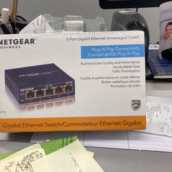 Five Port Gigabyte Ethernet Unmanaged Switch