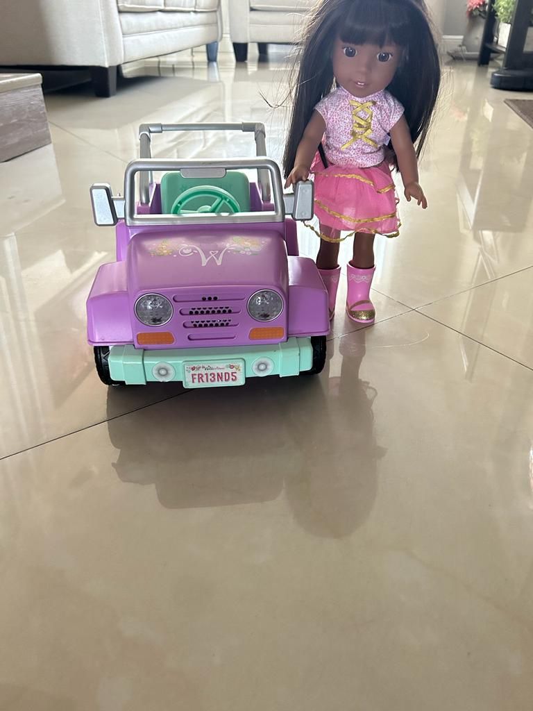 Wellie Wishers (American Girl With Jeep Car)