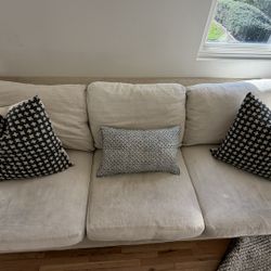 Designer Neutral Cream Sofa – South Bay Style