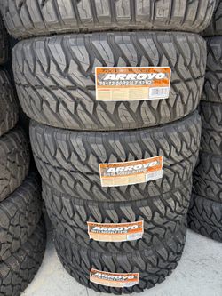 35x12.50r20 Arroyo MT tires nuevas con 50,000 millas de garantía las 4