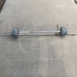 80 Lbs Weight Set + Bar $80