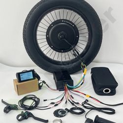 NEW IN BOX! 24x4 Fat Tire 48V 1500w Front Wheel Ebike complete Conversion Kit w/new Tire upto 31Mph