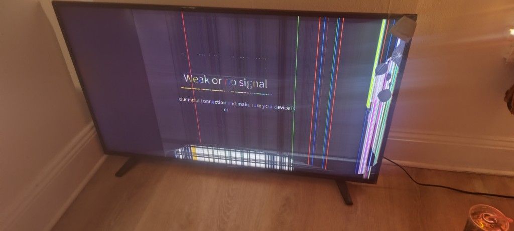 TV Screen Damaged