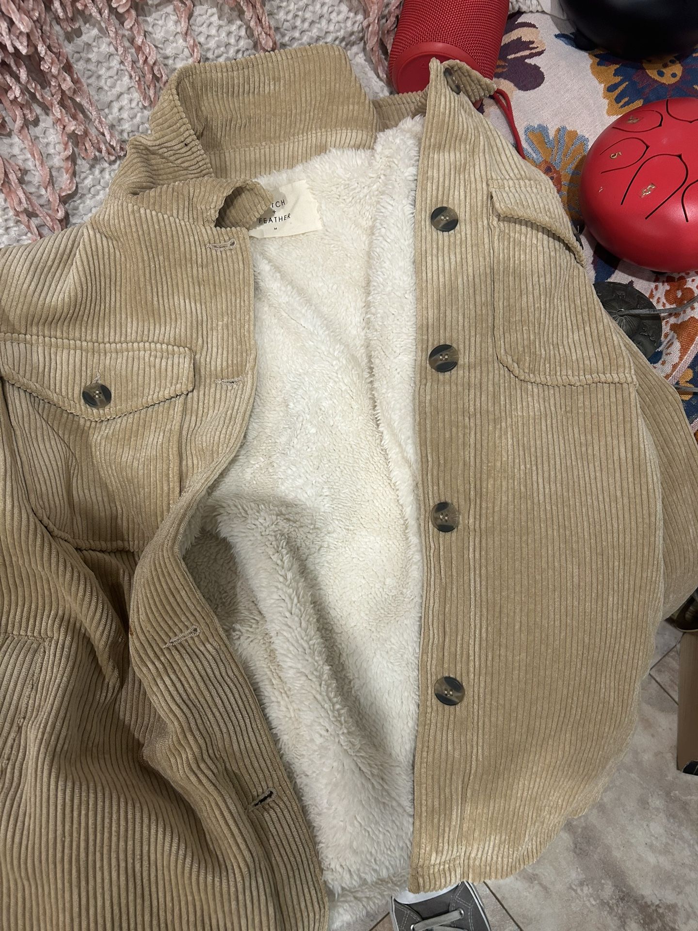 Stitch And Feather corduroy jacket