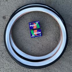 2 - 26 X 2.125” NYLON DELI TIRES & SET W / 2 TUBES