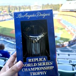 Dodgers 2024  World Series Replica Trophy  Will Trade For Ice Cube Only 