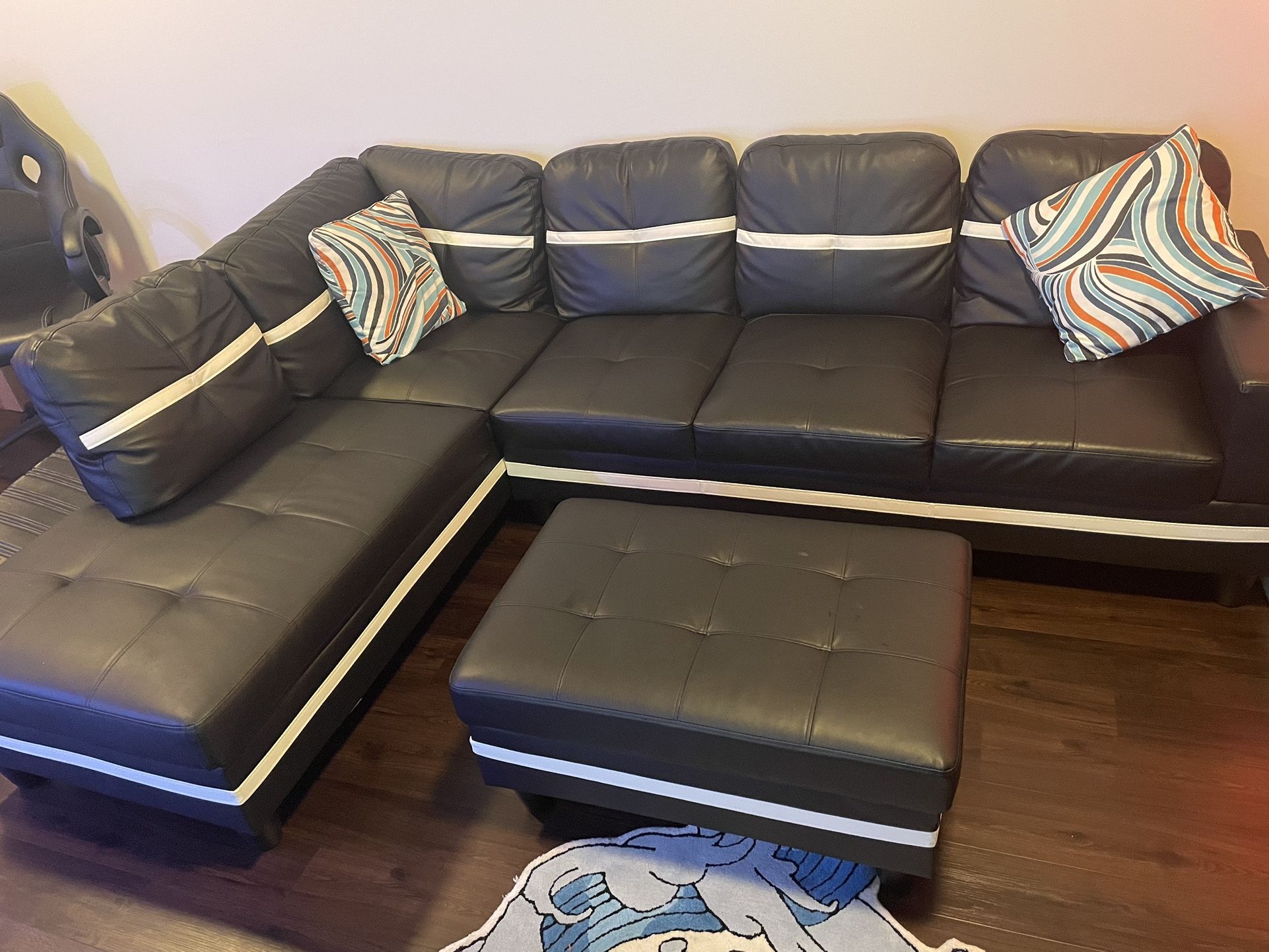 Leather Sectional Couch