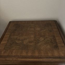 2 Side Tables Real Wood