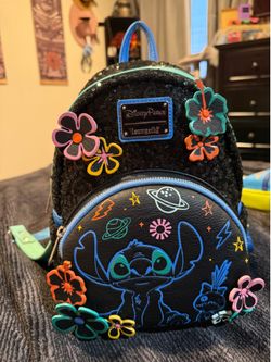 Like new Disney Parks Loungefly Stitch Mini Backpack