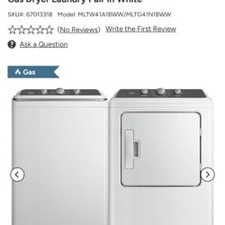 Midea Top Load Washer And Gas Dryer Set