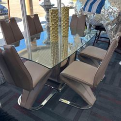 Glam Dining Table Set