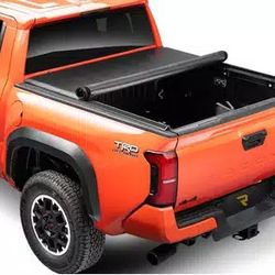 Tonneau Cover For A 6'4" Truck Bed -- Black