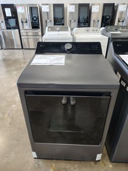 LG 7.3 cu.ft. Vented Smart Gas Dryer in Matte Black with Easy load Door and Dry Technology